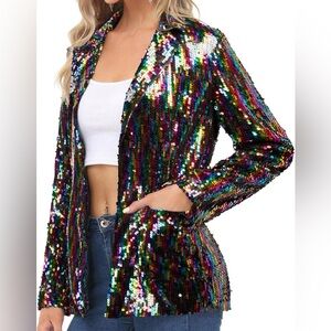 Multicolor Sequin Blazer